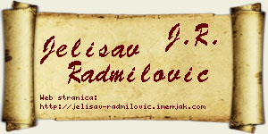 Jelisav Radmilović vizit kartica
